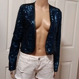 NWT Aniina Sequined Shrug M